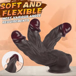 Realistic Dildos Suction Cup Dildo, Body-Safe Silicone Material 7.6 Inch G Spot Vaginal With Strong Suction Cup For Hands-Free Play, Adult Sex Toy For Women Men Female Couples (Brown)