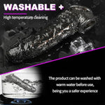 Penis Sleeve, Reusable Penis Extender Super Thick Realistic Textured Sheath Pennis Sleeve Girth Enhancer For Men, Delay Ejaculation Shaft Ring Sheath Elastic Gift For Men Sex Toys-Black