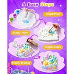 Mermaid Stepping Stone Kit for Kids, Arts and Crafts Activity Set by D-FantiX