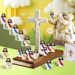 300Pcs Little Jesus Figures Easter Religious Jesus Toys, Mini Tint Pocket Figurines In Bulk, Jesus Loves You Christ Toys, School Religious Party Favors Gift For Easter Egg Stuffers (Modern, Pcs, 300)