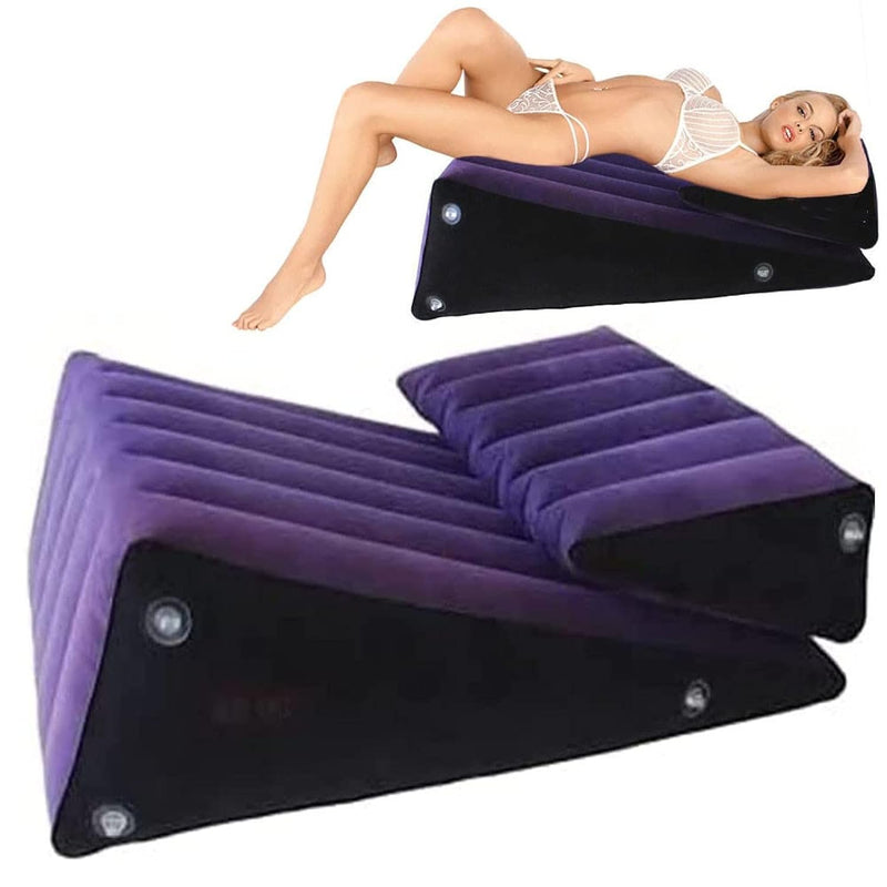 Sex Cushion Set 2Pcs Sex Aid Ramp Inflatable Magic Sofa Combination Triangle Pillow Supportive Wedge Posture Versatile Cushion Toys Body Support Pad For Couples