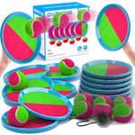 Toss And Catch Ball Game Outdoor Toys For Kids, Outdoor Outside Games Toys For Kids Ages 3 4 5 6 7 8 9 10, Yard Backyard Games Beach Outside (6 Paddle 6 Balls)