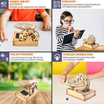 Solar Wooden Marble Run For Kids 8-12 - Wood 3D Puzzle - Building Blocks Toy & Construction Play Set - Marble Maze Track & Race Game- Educational Science Experiment & Stem Learning Gift For Boys Girls