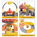 Toys For Boys 5-7, Race Track For Toddlers 3-5, 342Pcs Construction Toys For Boys Kids Car Track Toy Train Set Flexible Gift For 3 4 5 6 7+ Years Old
