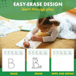 Learn ABC Letters with Reusable Dry Erase Card Sets for Kids Ages 3-6, Educational Gift