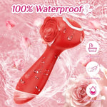 Vibrator Rose Sex Toy For Women - Vibrator Wand With 10 Vibrating Modes, Sex Toys For Women Sexual Pleasure Tools Rechargeable Waterproof, Clitoral Nipple Anal Adult Sex Toys & Games