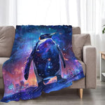 Fantasy Penguin Blanket Penguin Throw Blanket Penguin Gifts And Decor Animal Blanket For Girls Boys Women Men Kids Adults Soft Warm Cozy Fleece Blanket For Couch Sofa ?Bed 50"X40"