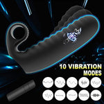 G Spot Finger Vibrator with Bullet - 10 Modes Powerful Vibration Stimulator for Female or Couples Sexual Pleasure
