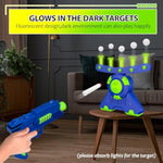 Shooting Games Toy Gift For Age 5, 6, 7, 8, 9, 10+ Years Old Kids, Glow In The Dark Boy Gift Floating Ball Targets With Foam Dart Toy Blaster, 10 Balls 5 Targets