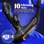Sex Toys For Men, Anal Vibrator Prostate Massager With Cock Ring, Male Sex Toys With 10 Kneading Modes & 10 Vibrating Modes, Anal Sex Toys Adult Toys For Men
