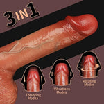 Thrusting Dildo Vibrator For Women With 3 Thrusting Modes 8.5 Inch Heating Dildo & Rotation 5 Vibration, Lifelike Realistic Vibrating Dildo G Spot Vibrator Sex Toys With Strong Suction Cup