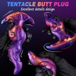 Large Tentacle Butt Plug Monster Anal Plug Sex Toys For Men, Huge Knot Fantasy Anal Dildo With Safe T-Base, Soft Silicone Wearable Buttplug Male Prostate Anal Trainer Dilator Adult Toy For Women Men