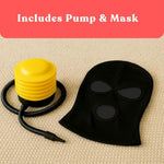 Inflatable Sex Chair With Restraints +Mask Bondage Chair & Sex Furniture For Adults Blow Up Sex Chair – Portable Sex Sofa, Sex Bench, Sex Couch, Sex Stool, Sex Seat – Discreet & Durable