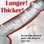 Huge Dildo Sex Toys, 12 Inch Clear Realistic Dildo Thick Anal Dildo With Strong Suction Cup For G-Spot And Anal Hands-Free Play, Big Dildo Adult Toys For Men Women