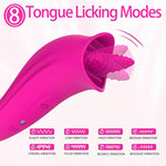 Vibrator Adult Sex Toys For Women - 2 In 1 Tongue Vibrators Dildo Rose Sex Toys With 6 Licking Clitoral & 6 Vibration Mode, Licking Clitoral Stimulator Pleasure Tools For Female Couples Games