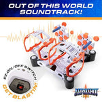 Astroshot Gyro Rotating Shooting Game - Nerf Compatible Rotating Spinning Targets For Shooting With 2 Foam Blaster Toy Guns, 14 Targets, 24 Soft Foam Darts, And 2 Dart Holders