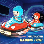 Remote Control Bumper Cars For Kids - 2 Player Battle Set With Lights & Music, Toy Rc Car For Toddlers Boys Girls Ages 3-8, Christmas Birthday Gift For Boys Girls