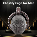 Adjustable Mesh Chastity Cage Male Sex Toy, Men'S Stainless Steel Chastity Device For Men Penis Sm Bondage, Cock Cage With Breathable Design, Invisible Lock, 2 Sizes (Short)