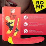 ROMP Hype G-Spot & Clit Vibrator | Female Vibrating Clitoral & G spot Massage Sex Toy | Sexual Massager with 10 Intensity Levels | Rechargeable & Waterproof | Adult Toys | Gifts for Women and Couples