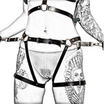 Sm Cortex Set Handcuffs, Sex Bondage Fetish Leather Handcuffs Harness Gay, Leather Tights Bondage Bdsm Kit Sex Toy Toys (Adjustable)