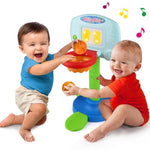 Toddler Basketball Hoop For Kids, 2 In 1 Adjustable Baby Sports Toys, With Light And Music, Indoor Infant Interactive Learning Toy, Christmas Birthday Gifts For 1 2 Year Old Boys Girls
