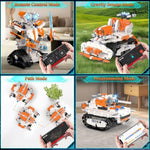 5In1 Stem Robot Building Toys For Kids, Remote & App Controlled Robot Car Tank Stem Building Kit For Kids Science Learning, 689 Pcs Diy Building Blocks Set Gifts For Age 6 7 8 9 10 11 12+ Boys & Girls