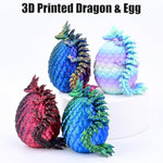 3D Printed Dragon Egg 4 Pack, 3D Printed Animals Fidget Toys Kid, Small 3D Printer Dinosaur Dino Eggs Toy Easter Gifts For Kids Boy Girls