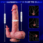 Thrusting Vibrator Dildo, 8.7" Heating Lifelike Suction Cup Dildo, Soft Realistic Dildo Licking Dildos Toys For Women Men With 7X8 Modes, Remote Control Adult Sex Toys Toy G-Spot Stimulation