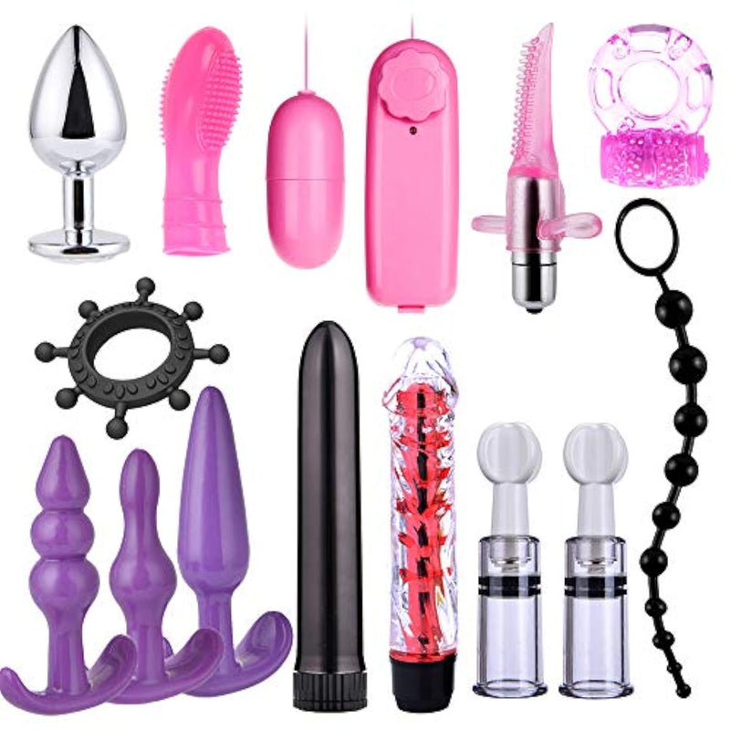 Sex Toy Bondage Kit Anal Trainer For Sex Game Adult Couple Sex Assistance Sm Fun Kit Anal Plug Vibrator Combination Kit