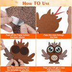 12 Pcs Fall Animal Foam Craft Kit for Kids, Thanksgiving DIY Sticker Activity