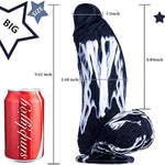 2.68'' Diameter Thick Black Dildo, 10 Inch Huge Silicone Dargon Dildo Monster Cock With Strong Suction Cup For Hands-Free And Anal Play, Large Dildos G-Spot Stimulator Anal Sex Toys For Women And Men