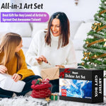 Deluxe Art Set with 195 Pieces for Drawing and Painting