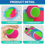 Toss And Catch Ball Game Outdoor Toys For Kids, Outdoor Outside Games Toys For Kids Ages 3 4 5 6 7 8 9 10, Yard Backyard Games Beach Outside (6 Paddle 6 Balls)