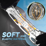 Male Masturbator For Male Flesh Pocket Pussies Light Couple Foreplay Sex Toys For Men, Adult Toy Manual Sucking Insertion With Vaginal Spiral Texture, Blowjob Penis Training For Men