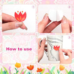 300 Pcs Colorful Flower Foam Stickers for Spring & Summer DIY Crafts