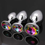 3 Pcs Luxury Jewelry Design Fetish Anal Butt Plug (Colorfully)