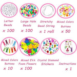 3000 Piece Arts and Crafts Supplies Kit for Kids Girls 8-12 Years Old