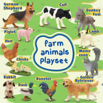 Farm Animals Toy Set, 12 Realistic Small Animal Figurines With Pets, Livestock, Poultry For Kids Ages 3+, Educational Learning Playset For Toddlers Boys Girls