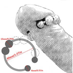 Metal Penis Ring Stainless Steel Cock Head Glans Orgasm Increase Delay Ejaculation Male Semen Lock Glans Stimulator Sex Toys For Men Delay(1.57")