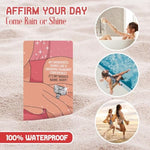 Sweary Affirmation Cards For Women - Waterproof, Daily Positive & Badass Spiritual Words, Funny Self Care Gift, Inspirational Motivational Deck For Shower & Adult Motivation