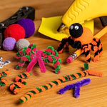 100 Pcs Black & White Pipe Cleaners, 12 Inch Chenille Stems for Crafts