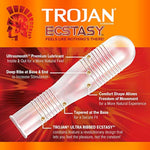 Trojan Double Ecstasy 10 Lubricated Condoms and Trojan Extended Pleasure 12 Climax Control Condoms