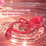 Rose Vibrating Cock Ring With Taint Testicle Clitoral Stimulator, App Remote Control Male Pleasure Penis Ring Vibrator, Couples Adult Sex Toys Games For Men Women, Couple Sex Toy Sex
