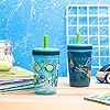Campout and Camping Kelso Tumbler Set, Leak-Proof Screw-On Lid with Straw, Bundle for Kids Includes Plastic and Stainless Steel Cups with Bonus Sipper, 3pc Set, Non-BPA,15 fl oz
