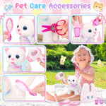 Interactive Cat Toys For Kids With Crossbody Bags, Stuffed Cat Plush With Leash Walking Meow Pretend Play Kitty Robot Pet Toy, Electronic Realistic Cute Stuff For Girls Plushies Toddler Toys