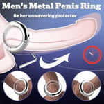 Metal Stainless Steel Penis Ring For Men Metal Cock Rings For Erectionenhancing Sex Toy Couple‘ S Bondage Delay Control Male Stimulator-50Mm