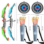 Bow And Arrow Set For Kids - Archery Toy Set - Led Light Up With Suction Cup Arrows, Target & Quiver, Indoor And Outdoor Toys For Children Boys Girls