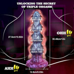 12" Huge Monster Dildo With 3" Diameter & 3 Knots Soft Silicone Knotted Horse Dildo, Thick Dog Knot G-Spot Dildo With Suction Cup, Big Dragon Anal Sex Toy, Adult Sex Toys & Games For Men, Women, Gay
