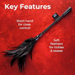 Tickled Kink Soft Mini Feather Tickler β Perfect For Couples Games, Sex Toys For Couples, And Bondage Kits