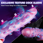 Penis Sleeve Monster Cock Sleeve, Penis Extender Fantasy Penis Enlarger With Silicone Cock Ring, Reusable Penis Sheath Soft Pennis Girth Sleeve To Enlarge And Prolong, Sex Toys For Men Couples